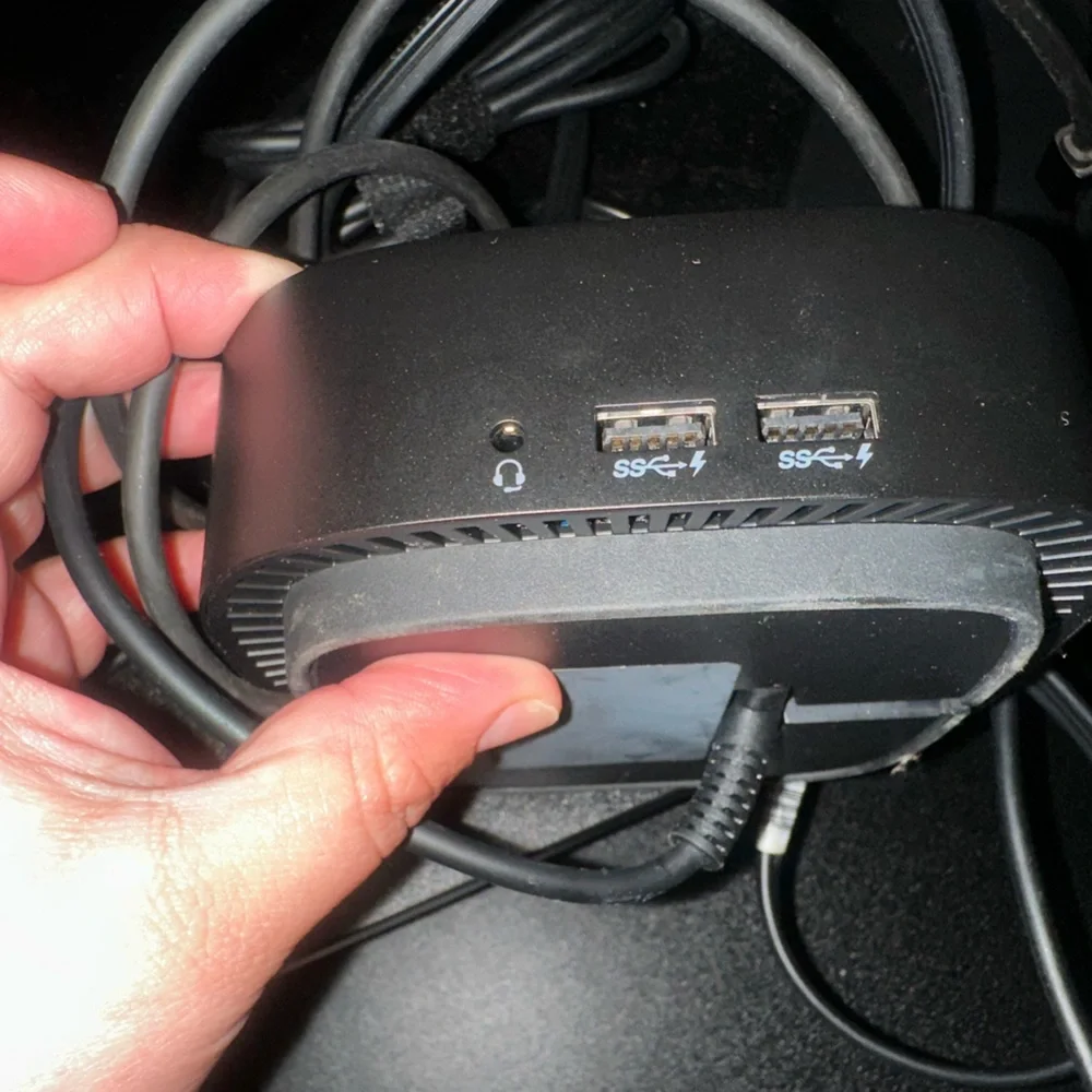 Black Docking Station HP USB-C Dock